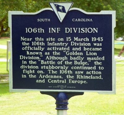 106th Inf Division Marker image. Click for full size.