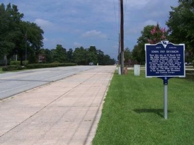 106th Inf Division Marker, looking north along Jackson Blvd. image. Click for full size.