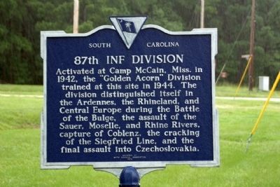 87th Inf Division Marker image. Click for full size.