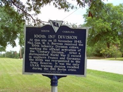 100th Inf Division Marker image. Click for full size.