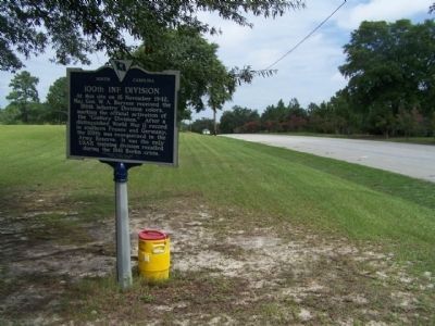 100th Inf Division Marker, looking north, Jackson Blvd. image. Click for full size.