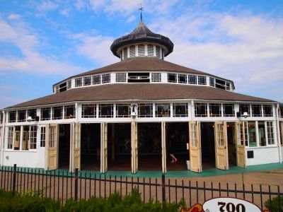 Crescent Park Looff Carousel Marker image. Click for full size.