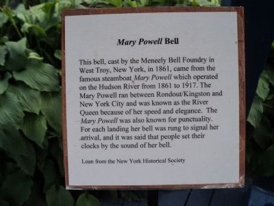 <i>Mary Powell</i> Bell Marker image. Click for full size.