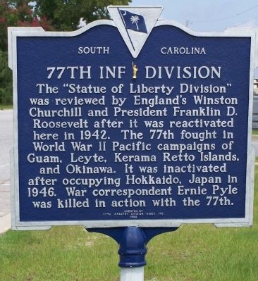 77th Inf Division Marker image. Click for full size.