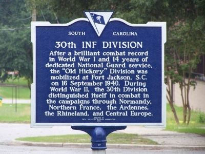 30th Inf Division Marker image. Click for full size.