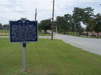 26th Inf Division Marker, southbound on Jackson Blvd. image. Click for full size.