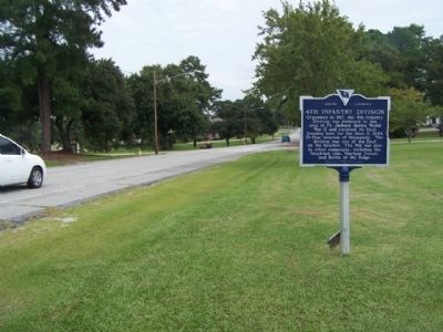 4th Inf Division Marker, looking north along Jackson Blvd. image. Click for full size.