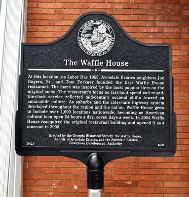 The Waffle House Marker image. Click for full size.