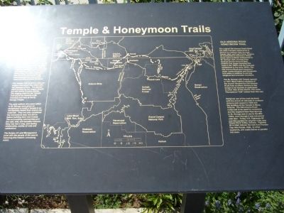 The Temple & Honeymoon Trails Marker image. Click for full size.
