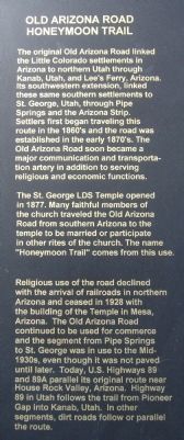 The Honeymoon Trail Marker text image. Click for full size.
