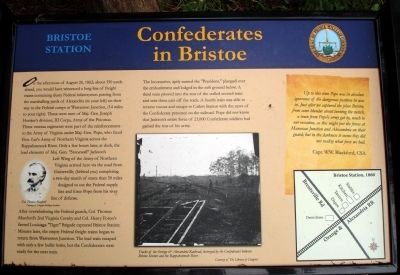 Confederates in Bristoe Marker image. Click for full size.