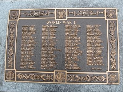 Stockbridge World War II Monument image. Click for full size.