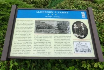 Alderson's Ferry Marker image. Click for full size.