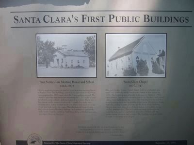 Santa Clara's First Public Buildings Marker - Side B image. Click for full size.