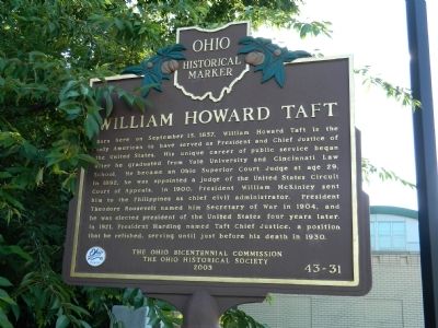 William Howard Taft Marker image. Click for full size.