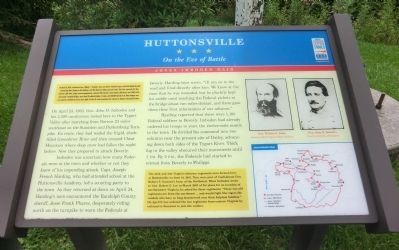 Huttonsville Marker image. Click for full size.