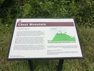 Cheat Mountain Marker image. Click for full size.