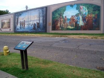 Scioto County, Experience Our Heritage Marker and Murals image. Click for full size.