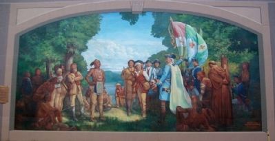 Celeron DeBlainville, 1749 Mural. Click for full size. Celeron DeBlainville, 1749 Mural image. Click for full size.