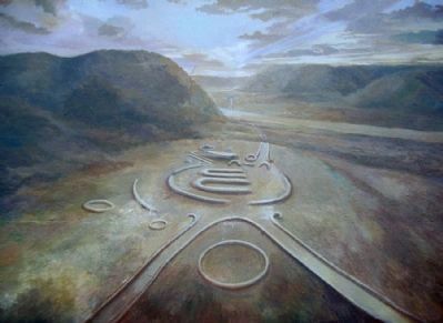 The Mound Builders Mural Detail. Click for full size. The Mound Builders Mural Detail image. Click for full size.