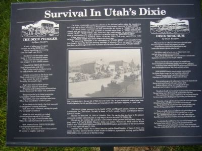 Survival in Utah’s Dixie Marker image. Click for full size.