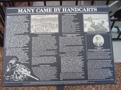 Many Came by Handcart Marker image. Click for full size.
