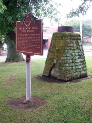 The Hanging Rock Iron Region / The Blast Furnaces of Lawrence County Marker. Click for full size. The Hanging Rock Iron Region / The Blast Furnaces of Lawrence County Marker image. Click for full size.