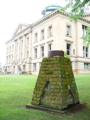 Model Blast Furnace and Lawrence County Courthouse. Click for full size. Model Blast Furnace and Lawrence County Courthouse image. Click for full size.