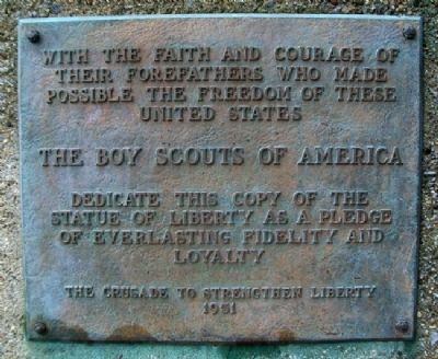 Statue of Liberty Replica Marker image. Click for full size.