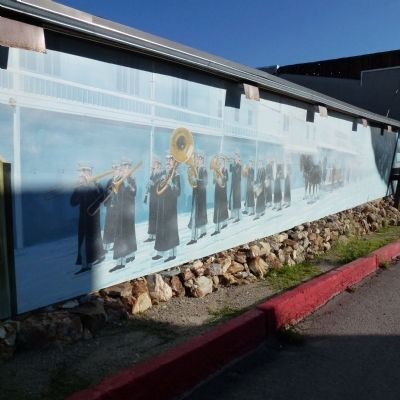 Belmont Mine Fire Mural image. Click for full size.