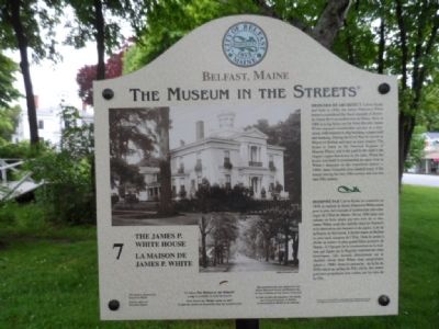 The James P. White House Marker image. Click for full size.