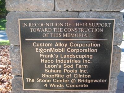 Annandale 9-11 Memorial - Supporters Plaque image. Click for full size.