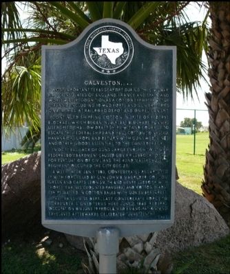 Galveston, C. S. A. Marker. Click for full size. Galveston, C. S. A. Marker image. Click for full size.