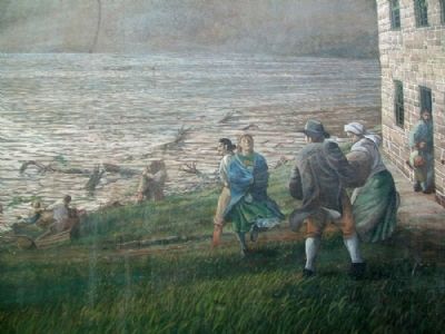 Stone House Mural Detail image. Click for full size.