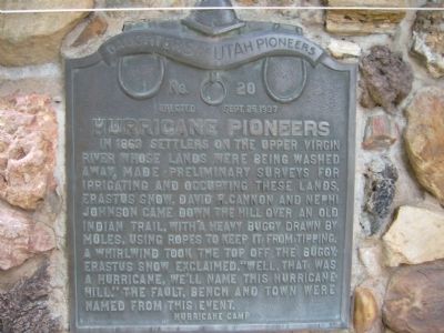 Hurricane Pioneers Marker image. Click for full size.