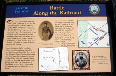 Battle Along the Railroad Marker. Click for full size. Battle Along the Railroad Marker image. Click for full size.