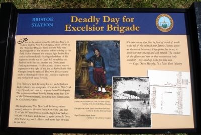 Deadly Day for Excelsior Brigade Marker image. Click for full size.
