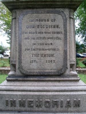 Civil War Memorial Dedication. Click for full size. Civil War Memorial Dedication image. Click for full size.