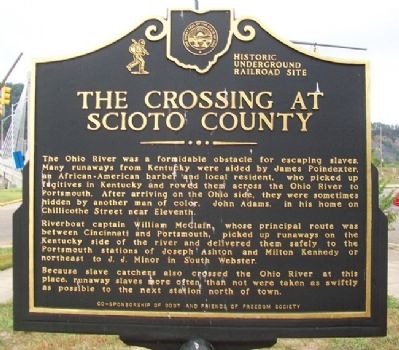 The Crossing at Scioto County Marker (front) image. Click for full size.