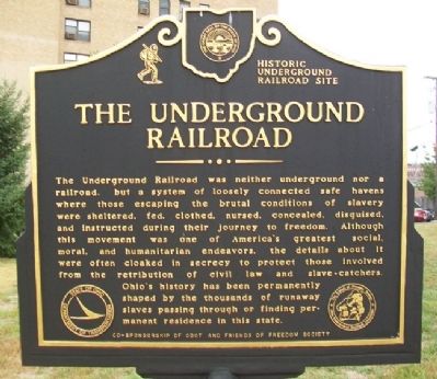 The Underground Railroad Marker (back) image, Touch for more information