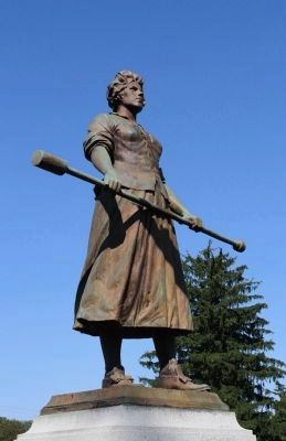 Molly Pitcher Statue. image. Click for full size.