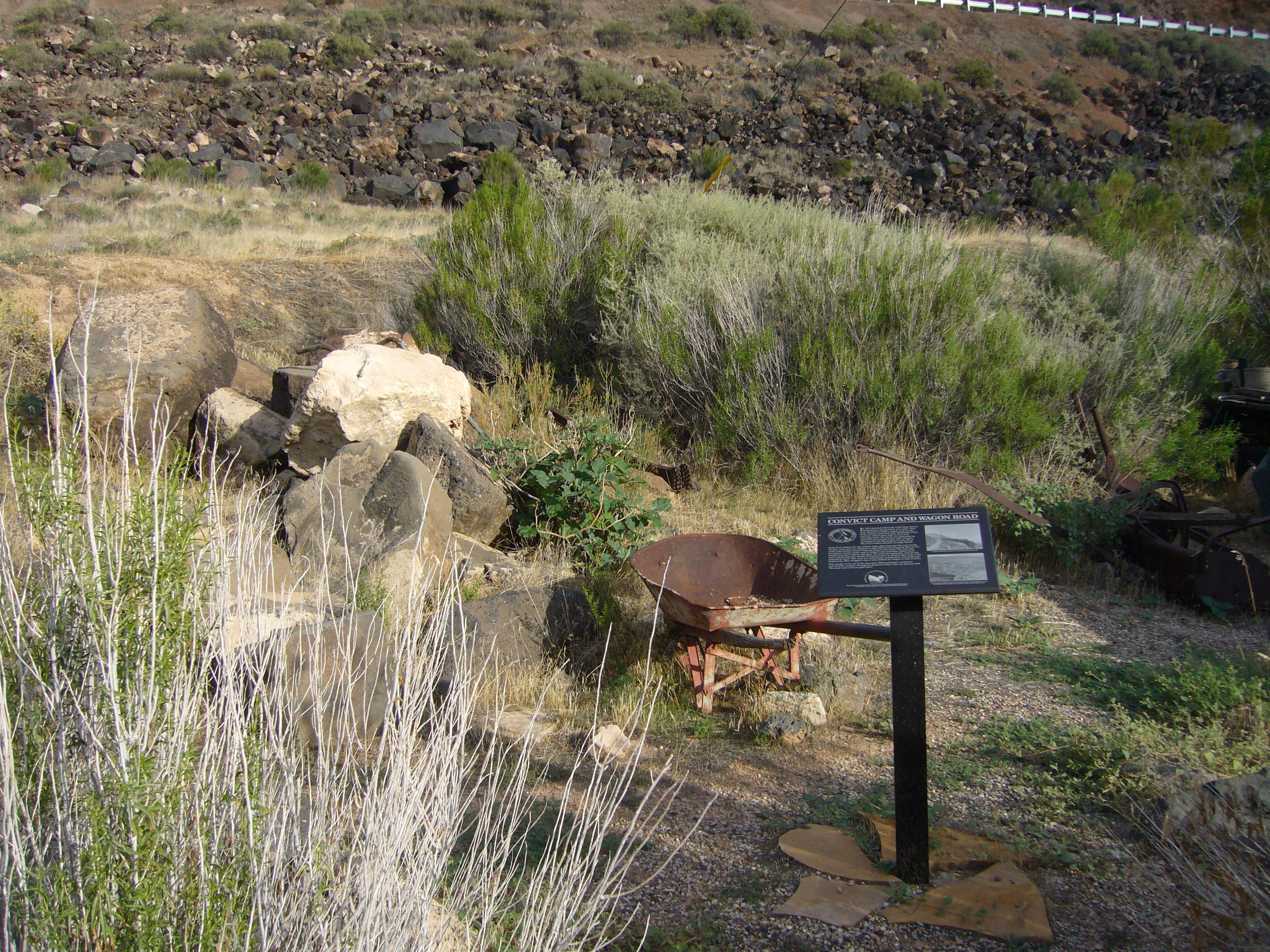 Convict Camp and Wagon Road Marker