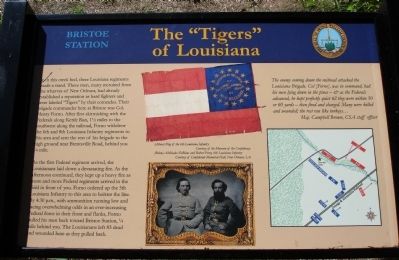 The “Tigers” of Louisiana Marker image. Click for full size.