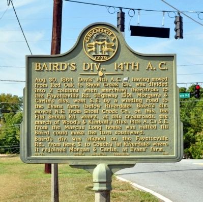 Baird’s Div., 14th A.C. Marker image. Click for full size.