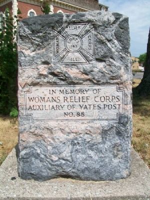 Yates Post No. 88 W.R.C. Monument image. Click for full size.