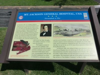 Mt Jackson General Hospital Marker image. Click for full size.