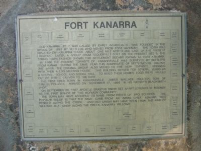 Fort Kanarra Marker image. Click for full size.