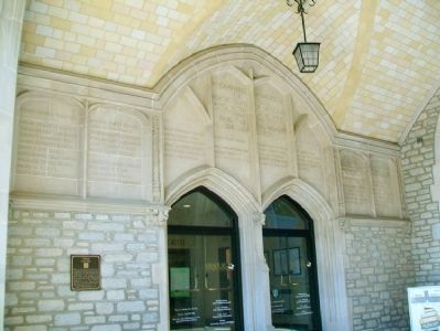 Memorial Union Tower Honor Roll image. Click for full size.