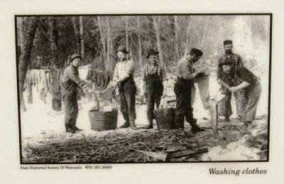 Lower Right Photo: Washing clothes image. Click for full size.