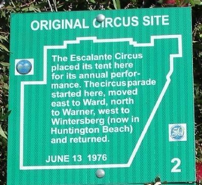 Original Circus Site Marker image. Click for full size.